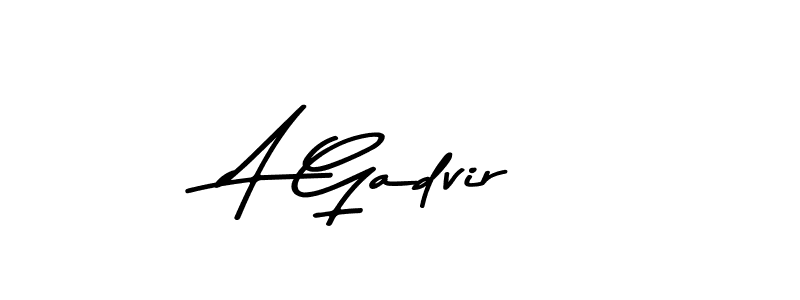 Make a beautiful signature design for name A Gadvir. With this signature (Asem Kandis PERSONAL USE) style, you can create a handwritten signature for free. A Gadvir signature style 9 images and pictures png
