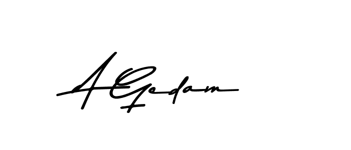 Also You can easily find your signature by using the search form. We will create A Gedam name handwritten signature images for you free of cost using Asem Kandis PERSONAL USE sign style. A Gedam signature style 9 images and pictures png