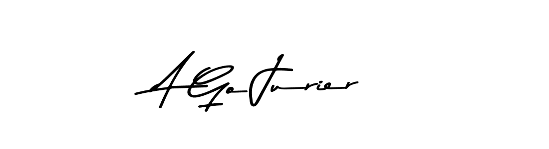 This is the best signature style for the A Go Jurier name. Also you like these signature font (Asem Kandis PERSONAL USE). Mix name signature. A Go Jurier signature style 9 images and pictures png