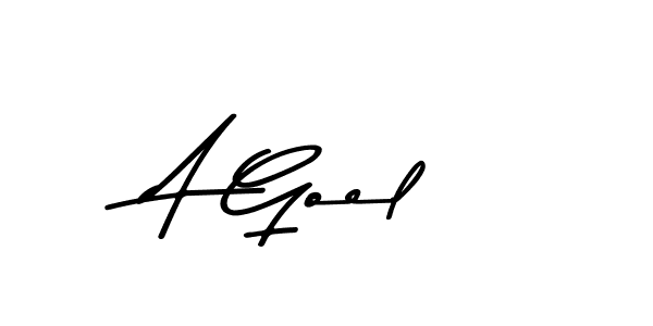 Create a beautiful signature design for name A Goel. With this signature (Asem Kandis PERSONAL USE) fonts, you can make a handwritten signature for free. A Goel signature style 9 images and pictures png