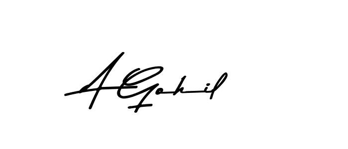 You should practise on your own different ways (Asem Kandis PERSONAL USE) to write your name (A Gohil) in signature. don't let someone else do it for you. A Gohil signature style 9 images and pictures png