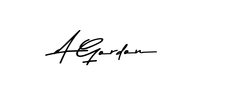 A Gordon stylish signature style. Best Handwritten Sign (Asem Kandis PERSONAL USE) for my name. Handwritten Signature Collection Ideas for my name A Gordon. A Gordon signature style 9 images and pictures png