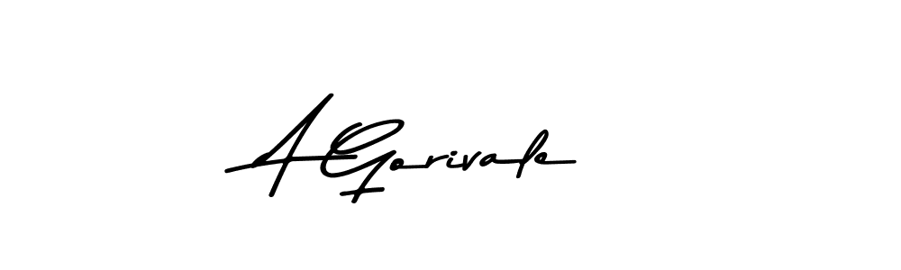 How to make A Gorivale name signature. Use Asem Kandis PERSONAL USE style for creating short signs online. This is the latest handwritten sign. A Gorivale signature style 9 images and pictures png