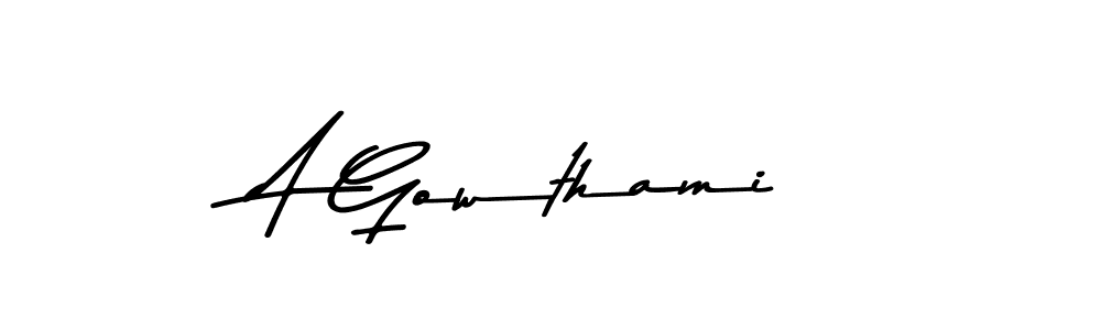 if you are searching for the best signature style for your name A Gowthami. so please give up your signature search. here we have designed multiple signature styles  using Asem Kandis PERSONAL USE. A Gowthami signature style 9 images and pictures png