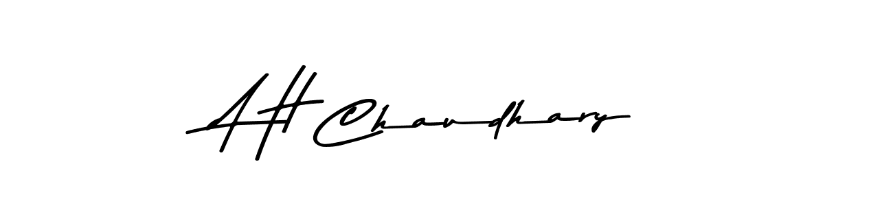 How to make A H Chaudhary signature? Asem Kandis PERSONAL USE is a professional autograph style. Create handwritten signature for A H Chaudhary name. A H Chaudhary signature style 9 images and pictures png