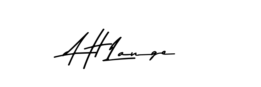 Make a beautiful signature design for name A H Lange. With this signature (Asem Kandis PERSONAL USE) style, you can create a handwritten signature for free. A H Lange signature style 9 images and pictures png
