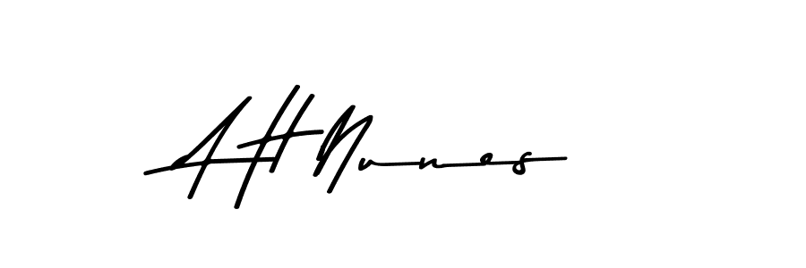 This is the best signature style for the A H Nunes name. Also you like these signature font (Asem Kandis PERSONAL USE). Mix name signature. A H Nunes signature style 9 images and pictures png