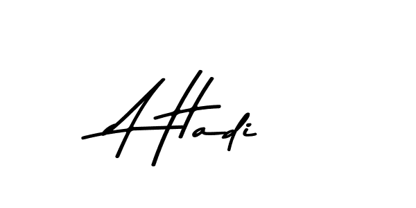 You should practise on your own different ways (Asem Kandis PERSONAL USE) to write your name (A Hadi) in signature. don't let someone else do it for you. A Hadi signature style 9 images and pictures png