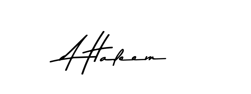 Also You can easily find your signature by using the search form. We will create A Haleem name handwritten signature images for you free of cost using Asem Kandis PERSONAL USE sign style. A Haleem signature style 9 images and pictures png