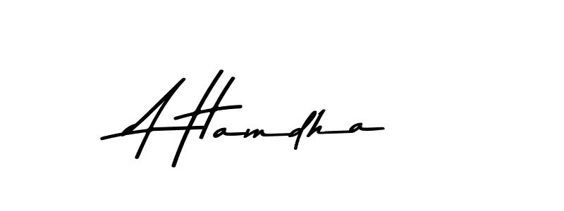 This is the best signature style for the A Hamdha name. Also you like these signature font (Asem Kandis PERSONAL USE). Mix name signature. A Hamdha signature style 9 images and pictures png