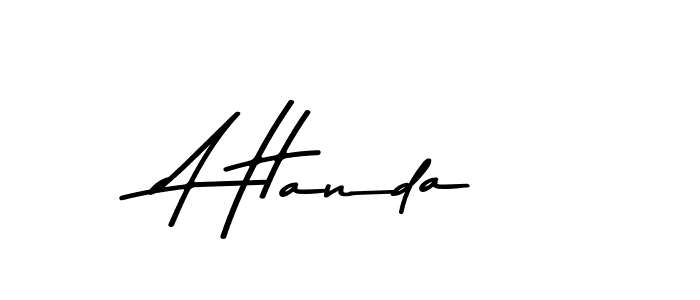 Similarly Asem Kandis PERSONAL USE is the best handwritten signature design. Signature creator online .You can use it as an online autograph creator for name A Handa. A Handa signature style 9 images and pictures png