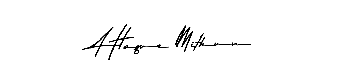 You should practise on your own different ways (Asem Kandis PERSONAL USE) to write your name (A Haque Mithun) in signature. don't let someone else do it for you. A Haque Mithun signature style 9 images and pictures png