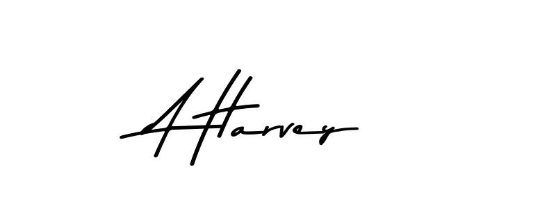 Make a beautiful signature design for name A Harvey. With this signature (Asem Kandis PERSONAL USE) style, you can create a handwritten signature for free. A Harvey signature style 9 images and pictures png