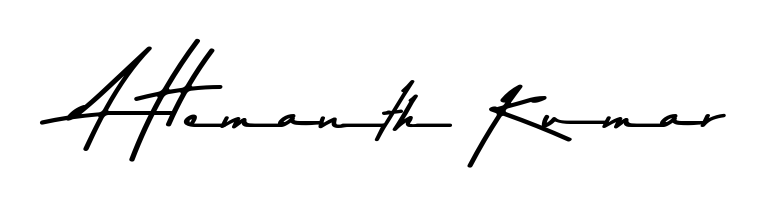 If you are searching for the best signature style for your name A Hemanth Kumar, here we have designed multiple signature styles using Asem Kandis PERSONAL USE. A Hemanth Kumar signature style 9 images and pictures png
