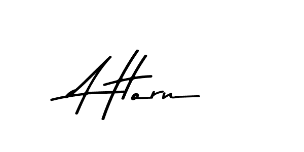 Create a beautiful signature design for name A Horn. With this signature (Asem Kandis PERSONAL USE) fonts, you can make a handwritten signature for free. A Horn signature style 9 images and pictures png