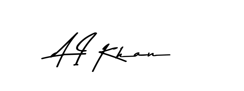 The best way (Asem Kandis PERSONAL USE) to make a short signature is to pick only two or three words in your name. The name A I Khan include a total of six letters. For converting this name. A I Khan signature style 9 images and pictures png