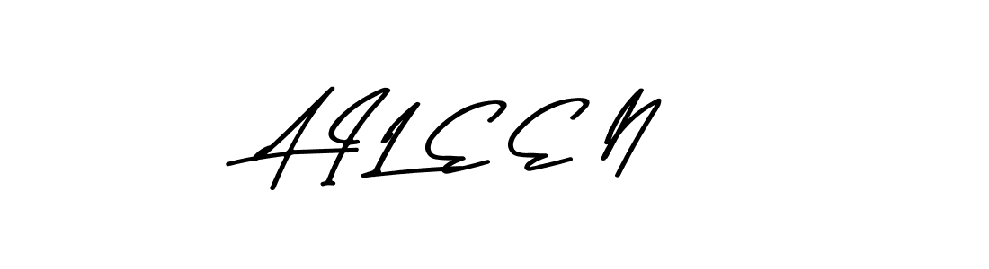 Use a signature maker to create a handwritten signature online. With this signature software, you can design (Asem Kandis PERSONAL USE) your own signature for name A I L E E N. A I L E E N signature style 9 images and pictures png