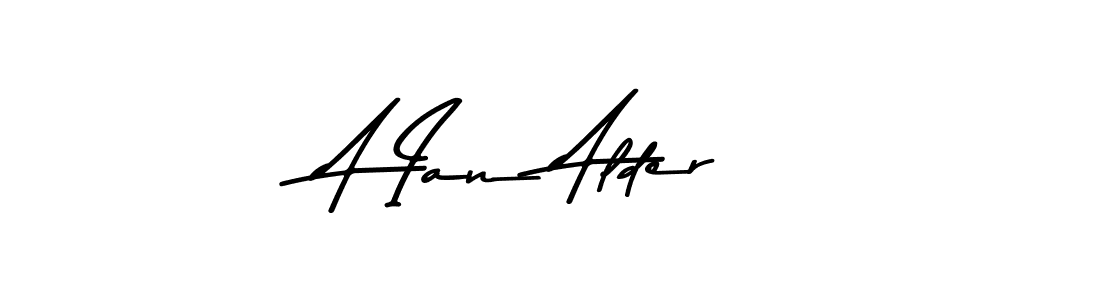 A Ian Alder stylish signature style. Best Handwritten Sign (Asem Kandis PERSONAL USE) for my name. Handwritten Signature Collection Ideas for my name A Ian Alder. A Ian Alder signature style 9 images and pictures png