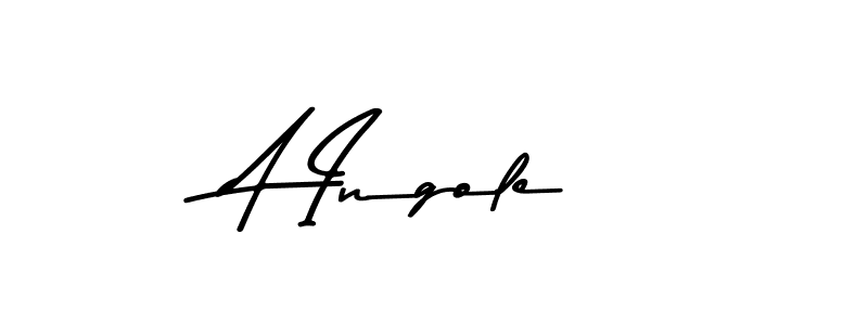 Create a beautiful signature design for name A Ingole. With this signature (Asem Kandis PERSONAL USE) fonts, you can make a handwritten signature for free. A Ingole signature style 9 images and pictures png