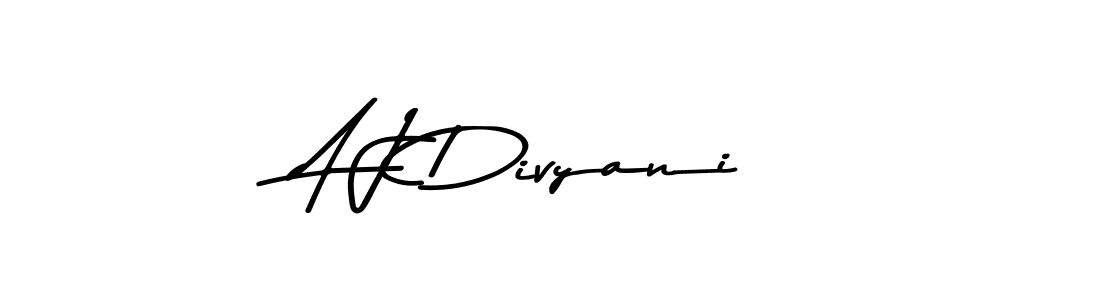 The best way (Asem Kandis PERSONAL USE) to make a short signature is to pick only two or three words in your name. The name A J Divyani include a total of six letters. For converting this name. A J Divyani signature style 9 images and pictures png