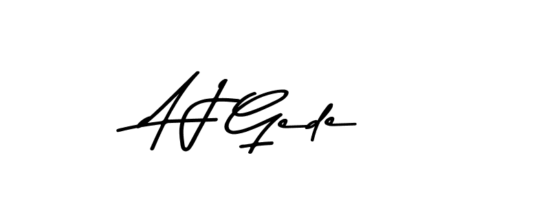 if you are searching for the best signature style for your name A J Gede. so please give up your signature search. here we have designed multiple signature styles  using Asem Kandis PERSONAL USE. A J Gede signature style 9 images and pictures png