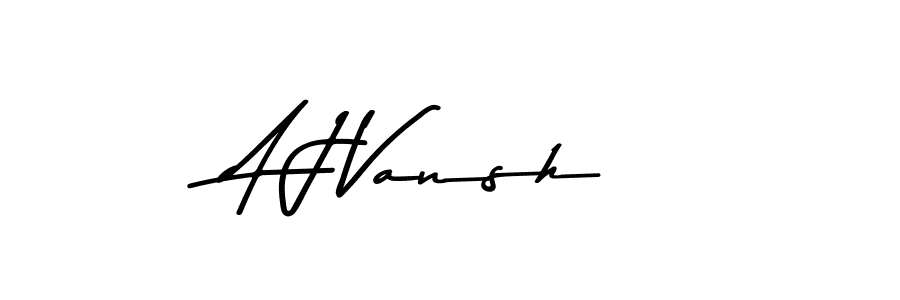 A J Vansh stylish signature style. Best Handwritten Sign (Asem Kandis PERSONAL USE) for my name. Handwritten Signature Collection Ideas for my name A J Vansh. A J Vansh signature style 9 images and pictures png