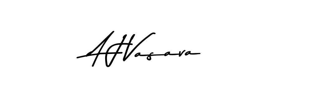 Make a beautiful signature design for name A J Vasava. With this signature (Asem Kandis PERSONAL USE) style, you can create a handwritten signature for free. A J Vasava signature style 9 images and pictures png
