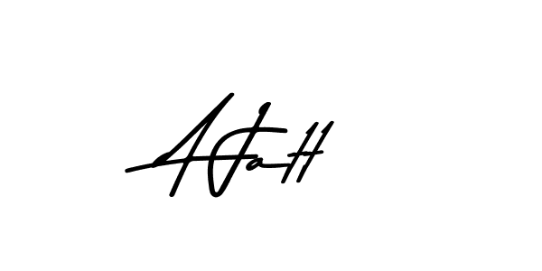 Design your own signature with our free online signature maker. With this signature software, you can create a handwritten (Asem Kandis PERSONAL USE) signature for name A Jatt. A Jatt signature style 9 images and pictures png