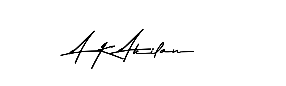 Design your own signature with our free online signature maker. With this signature software, you can create a handwritten (Asem Kandis PERSONAL USE) signature for name A K Akilan. A K Akilan signature style 9 images and pictures png