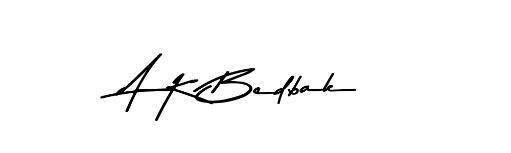 You should practise on your own different ways (Asem Kandis PERSONAL USE) to write your name (A K Bedbak) in signature. don't let someone else do it for you. A K Bedbak signature style 9 images and pictures png