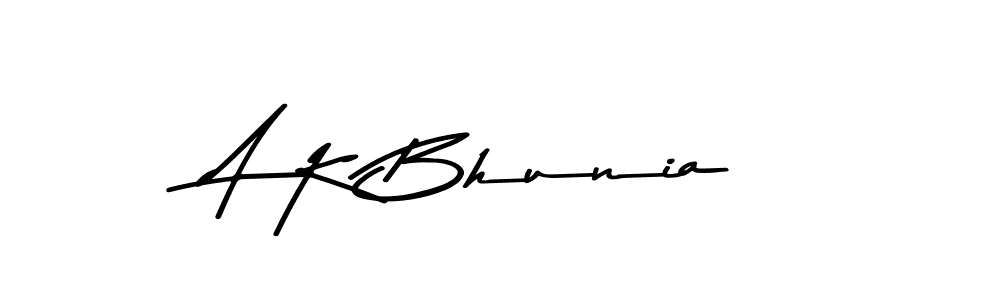 Create a beautiful signature design for name A K Bhunia. With this signature (Asem Kandis PERSONAL USE) fonts, you can make a handwritten signature for free. A K Bhunia signature style 9 images and pictures png