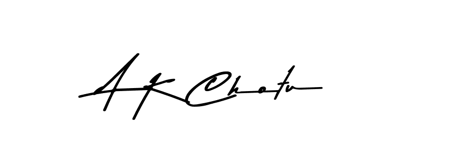 A K Chotu stylish signature style. Best Handwritten Sign (Asem Kandis PERSONAL USE) for my name. Handwritten Signature Collection Ideas for my name A K Chotu. A K Chotu signature style 9 images and pictures png