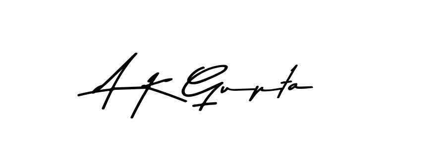 Design your own signature with our free online signature maker. With this signature software, you can create a handwritten (Asem Kandis PERSONAL USE) signature for name A K Gupta. A K Gupta signature style 9 images and pictures png