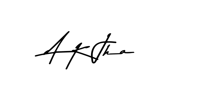 Make a beautiful signature design for name A K Jha. With this signature (Asem Kandis PERSONAL USE) style, you can create a handwritten signature for free. A K Jha signature style 9 images and pictures png