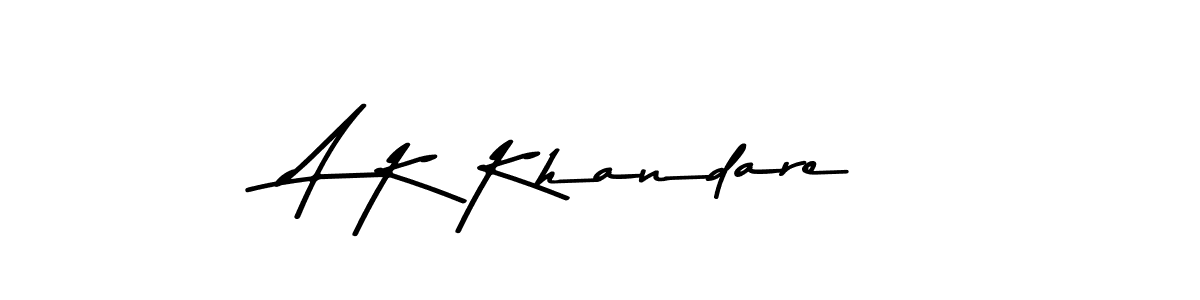 Asem Kandis PERSONAL USE is a professional signature style that is perfect for those who want to add a touch of class to their signature. It is also a great choice for those who want to make their signature more unique. Get A K Khandare name to fancy signature for free. A K Khandare signature style 9 images and pictures png