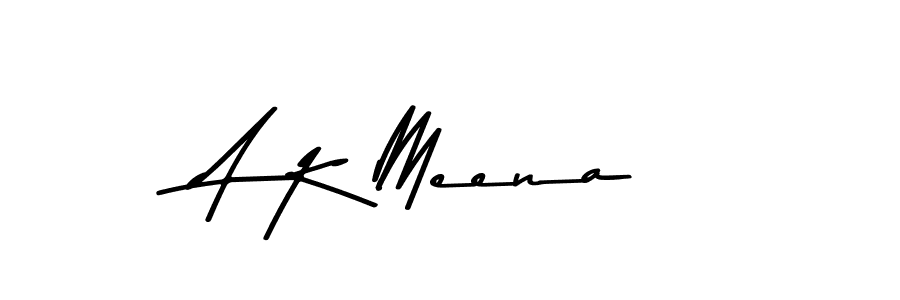 Create a beautiful signature design for name A K Meena. With this signature (Asem Kandis PERSONAL USE) fonts, you can make a handwritten signature for free. A K Meena signature style 9 images and pictures png