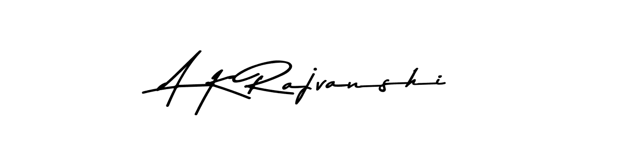 How to make A K Rajvanshi name signature. Use Asem Kandis PERSONAL USE style for creating short signs online. This is the latest handwritten sign. A K Rajvanshi signature style 9 images and pictures png