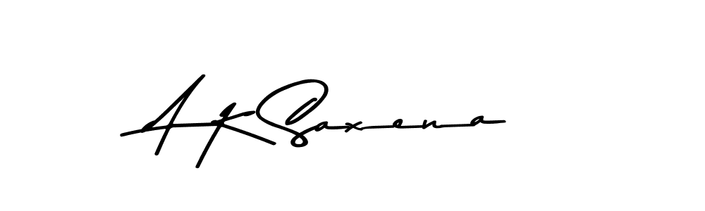 Make a beautiful signature design for name A K Saxena. With this signature (Asem Kandis PERSONAL USE) style, you can create a handwritten signature for free. A K Saxena signature style 9 images and pictures png