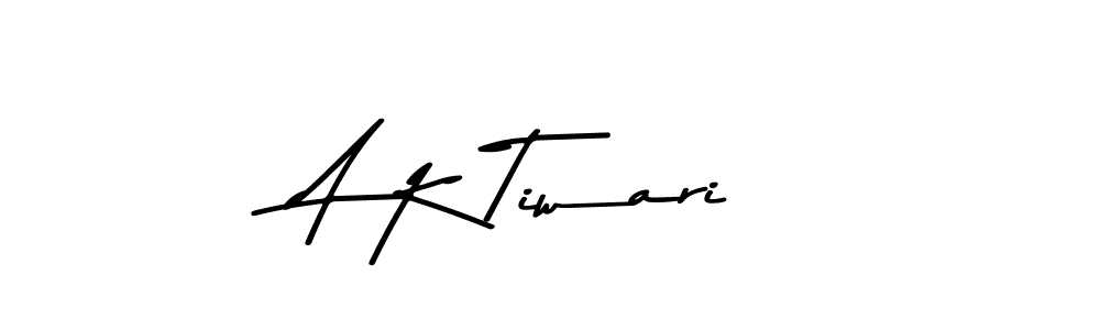 You should practise on your own different ways (Asem Kandis PERSONAL USE) to write your name (A K Tiwari) in signature. don't let someone else do it for you. A K Tiwari signature style 9 images and pictures png