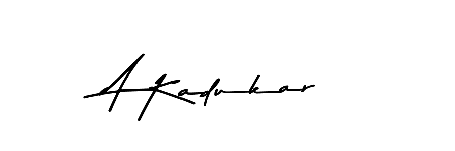 How to make A Kadukar signature? Asem Kandis PERSONAL USE is a professional autograph style. Create handwritten signature for A Kadukar name. A Kadukar signature style 9 images and pictures png