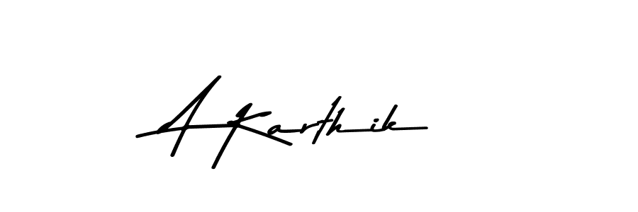 Design your own signature with our free online signature maker. With this signature software, you can create a handwritten (Asem Kandis PERSONAL USE) signature for name A Karthik. A Karthik signature style 9 images and pictures png