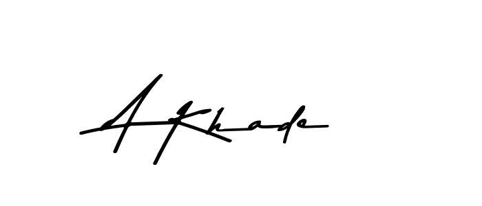 Make a beautiful signature design for name A Khade. With this signature (Asem Kandis PERSONAL USE) style, you can create a handwritten signature for free. A Khade signature style 9 images and pictures png