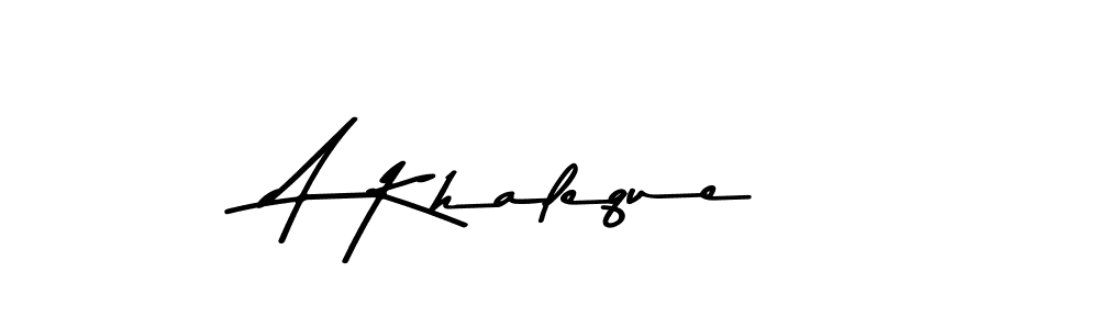 How to make A Khaleque signature? Asem Kandis PERSONAL USE is a professional autograph style. Create handwritten signature for A Khaleque name. A Khaleque signature style 9 images and pictures png