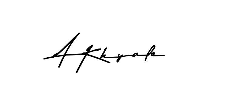 A Khyale stylish signature style. Best Handwritten Sign (Asem Kandis PERSONAL USE) for my name. Handwritten Signature Collection Ideas for my name A Khyale. A Khyale signature style 9 images and pictures png