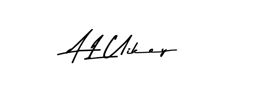 A L Uikey stylish signature style. Best Handwritten Sign (Asem Kandis PERSONAL USE) for my name. Handwritten Signature Collection Ideas for my name A L Uikey. A L Uikey signature style 9 images and pictures png