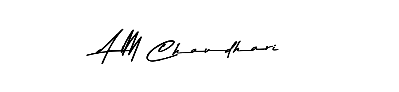 Also You can easily find your signature by using the search form. We will create A M Chaudhari name handwritten signature images for you free of cost using Asem Kandis PERSONAL USE sign style. A M Chaudhari signature style 9 images and pictures png