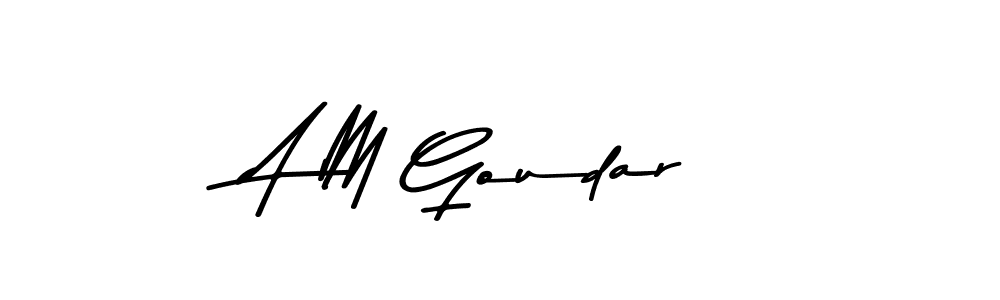 You should practise on your own different ways (Asem Kandis PERSONAL USE) to write your name (A M Goudar) in signature. don't let someone else do it for you. A M Goudar signature style 9 images and pictures png