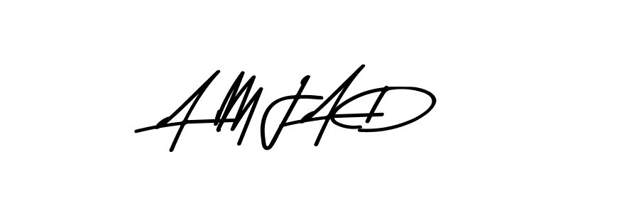 Use a signature maker to create a handwritten signature online. With this signature software, you can design (Asem Kandis PERSONAL USE) your own signature for name A M J A D. A M J A D signature style 9 images and pictures png