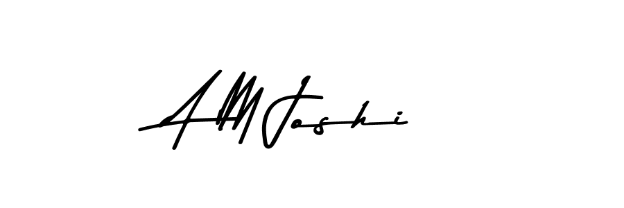 You should practise on your own different ways (Asem Kandis PERSONAL USE) to write your name (A M Joshi) in signature. don't let someone else do it for you. A M Joshi signature style 9 images and pictures png