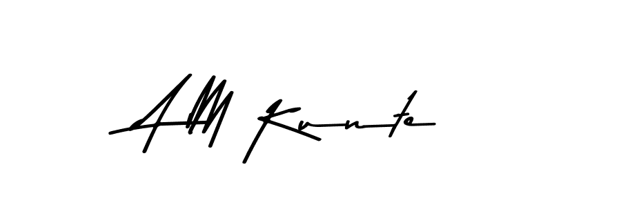 Use a signature maker to create a handwritten signature online. With this signature software, you can design (Asem Kandis PERSONAL USE) your own signature for name A M Kunte. A M Kunte signature style 9 images and pictures png